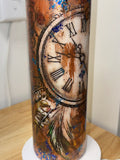 Steampunk Clock Glitter Tumbler – 30 oz
