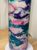 Hand-Painted Marble Tumbler – 30 oz