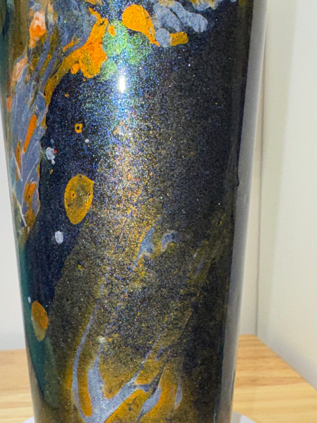 Hand-Painted Galaxy Glitter 32 oz Tumbler