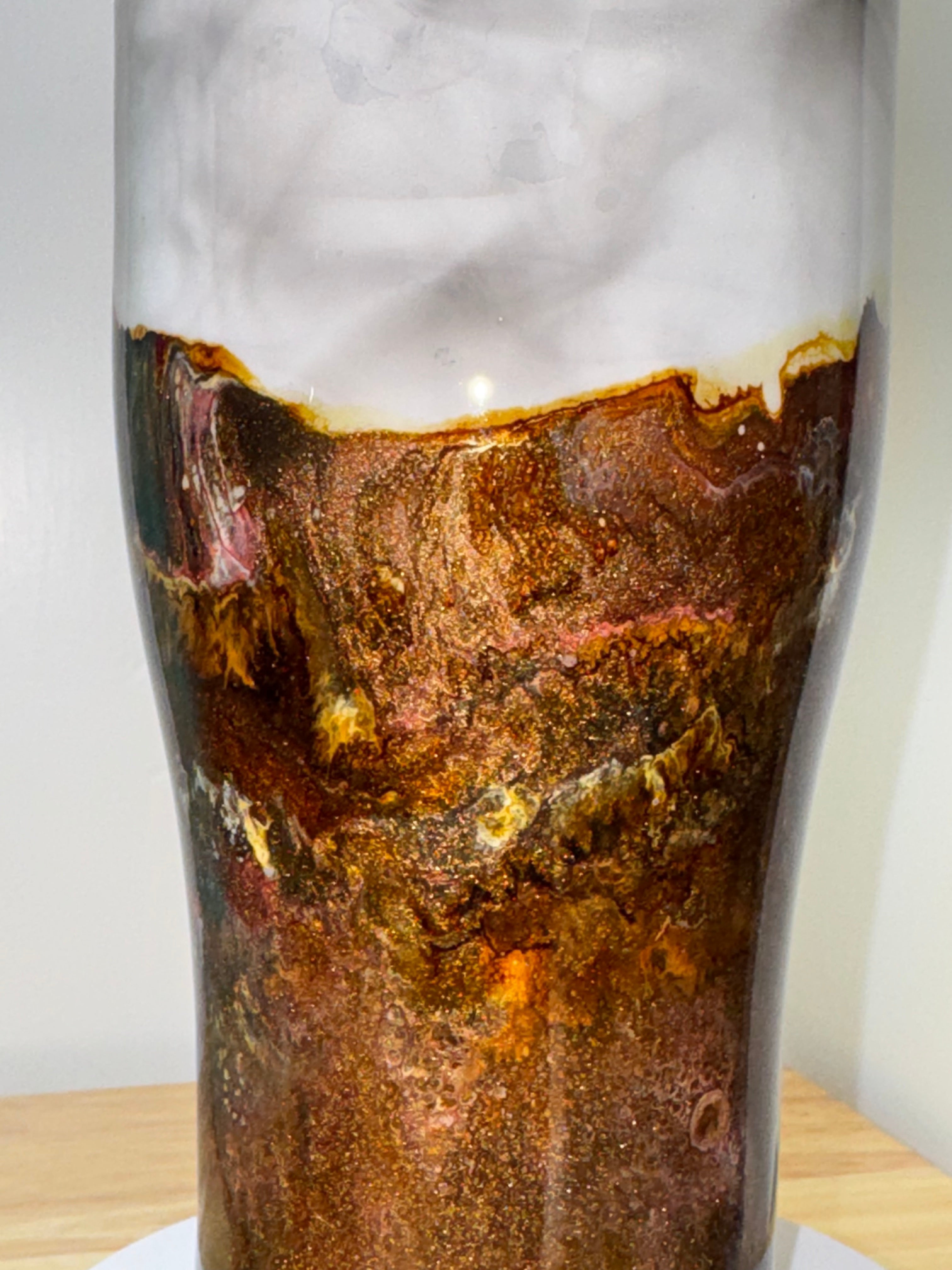 Resin Art 20oz Tumbler – Mountain Sunset