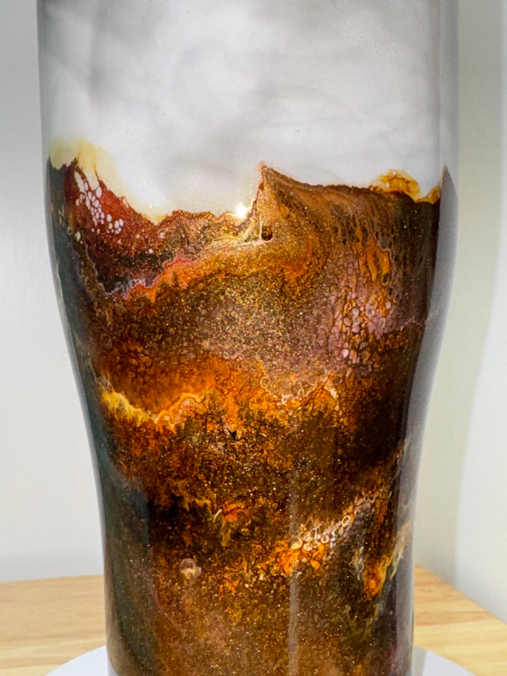 Resin Art 20oz Tumbler – Mountain Sunset