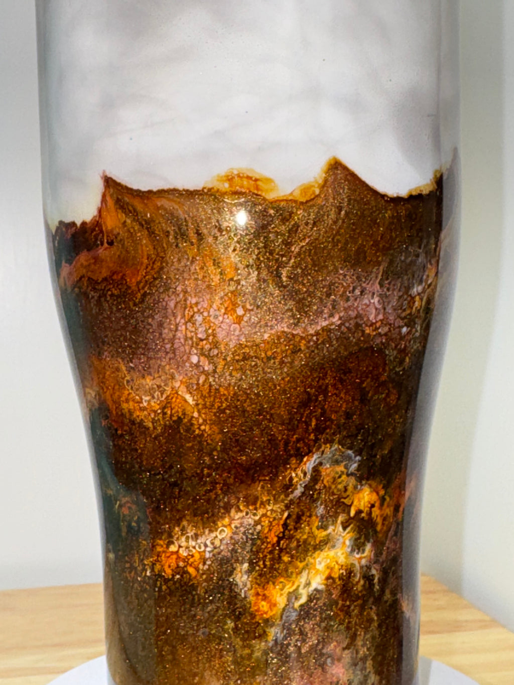 Resin Art 20oz Tumbler – Mountain Sunset