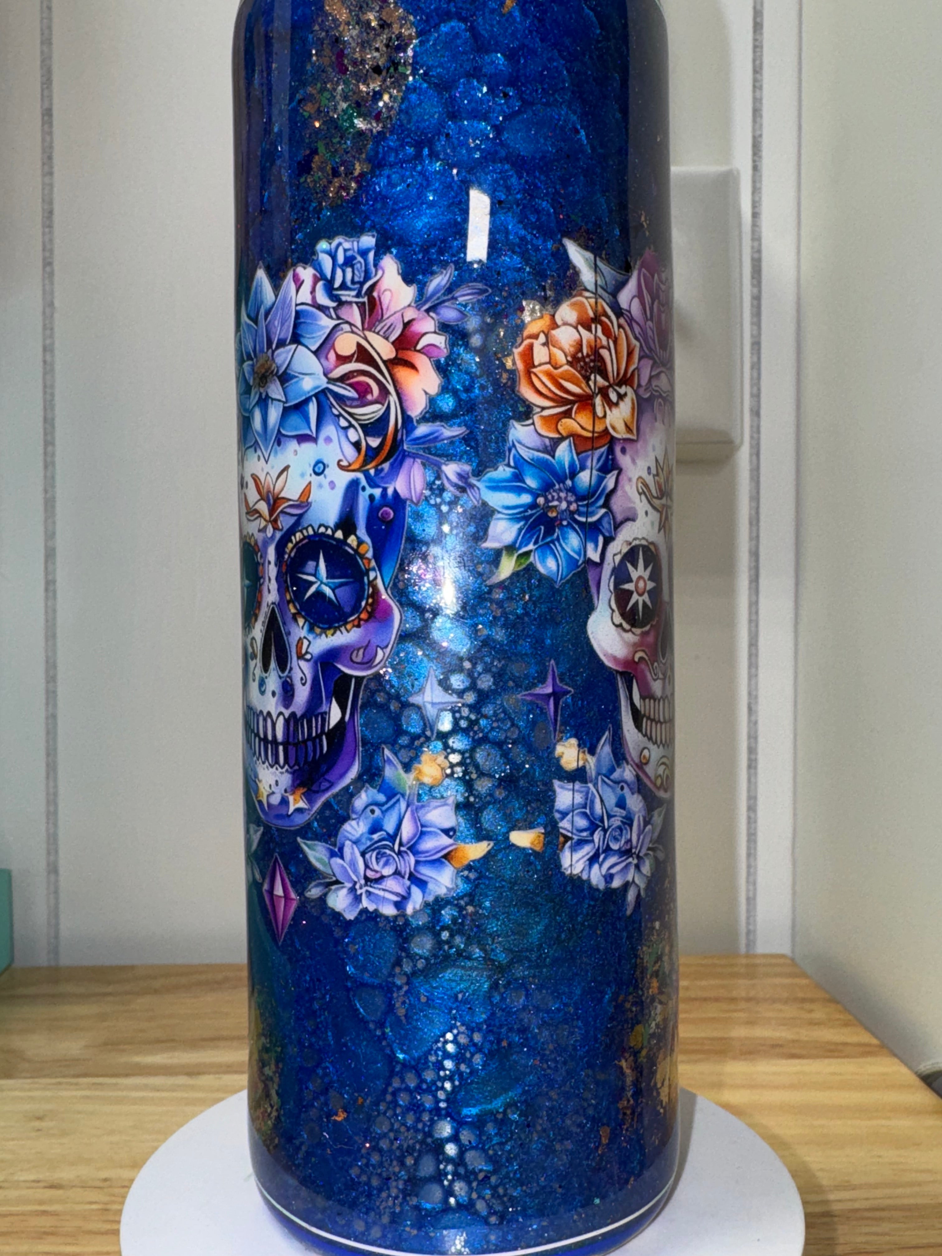 Sugar Skull Dragon Skin 20 oz Tumbler