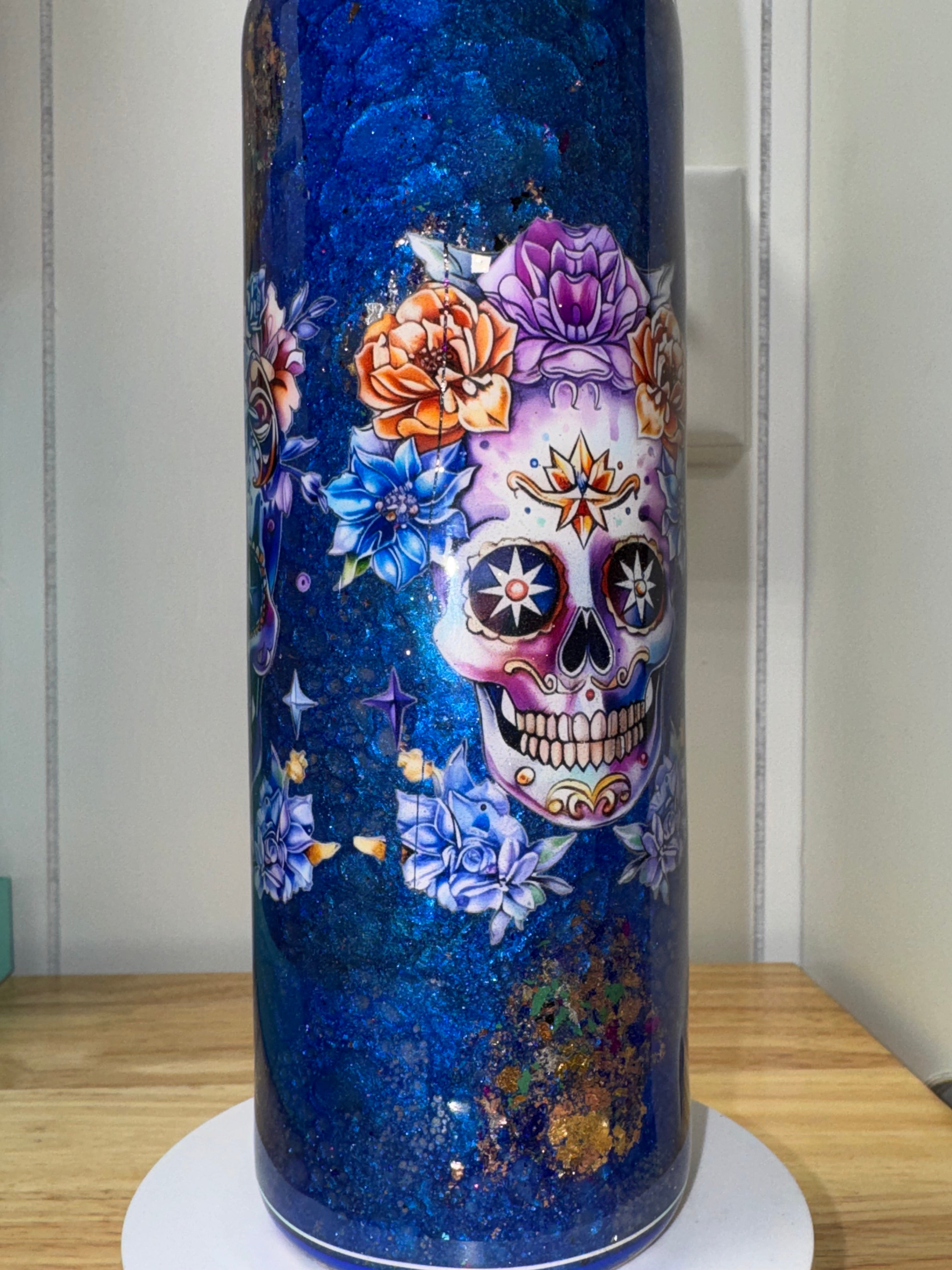 Sugar Skull Dragon Skin 20 oz Tumbler