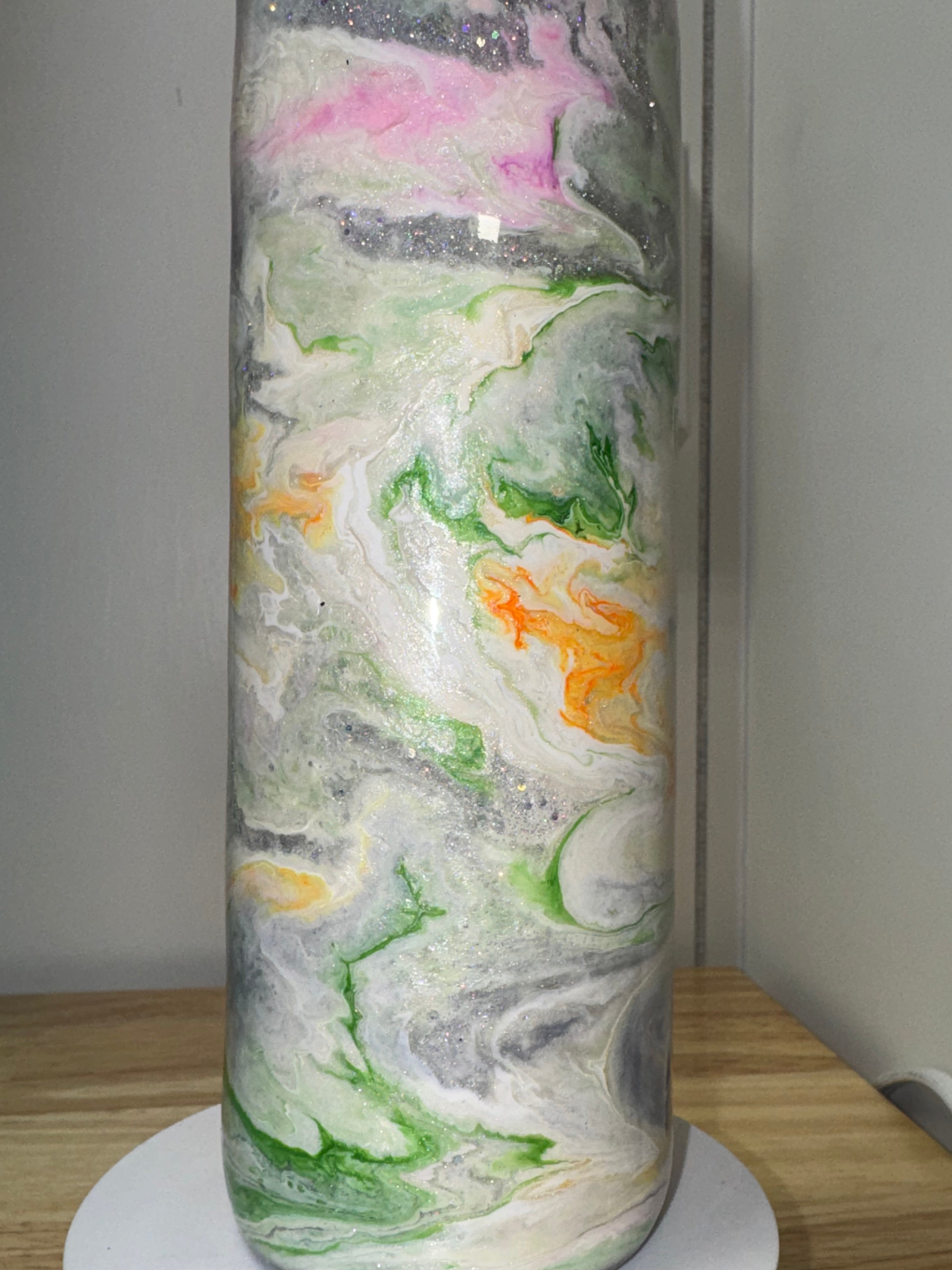 20 oz Marbled Glitter Tumbler