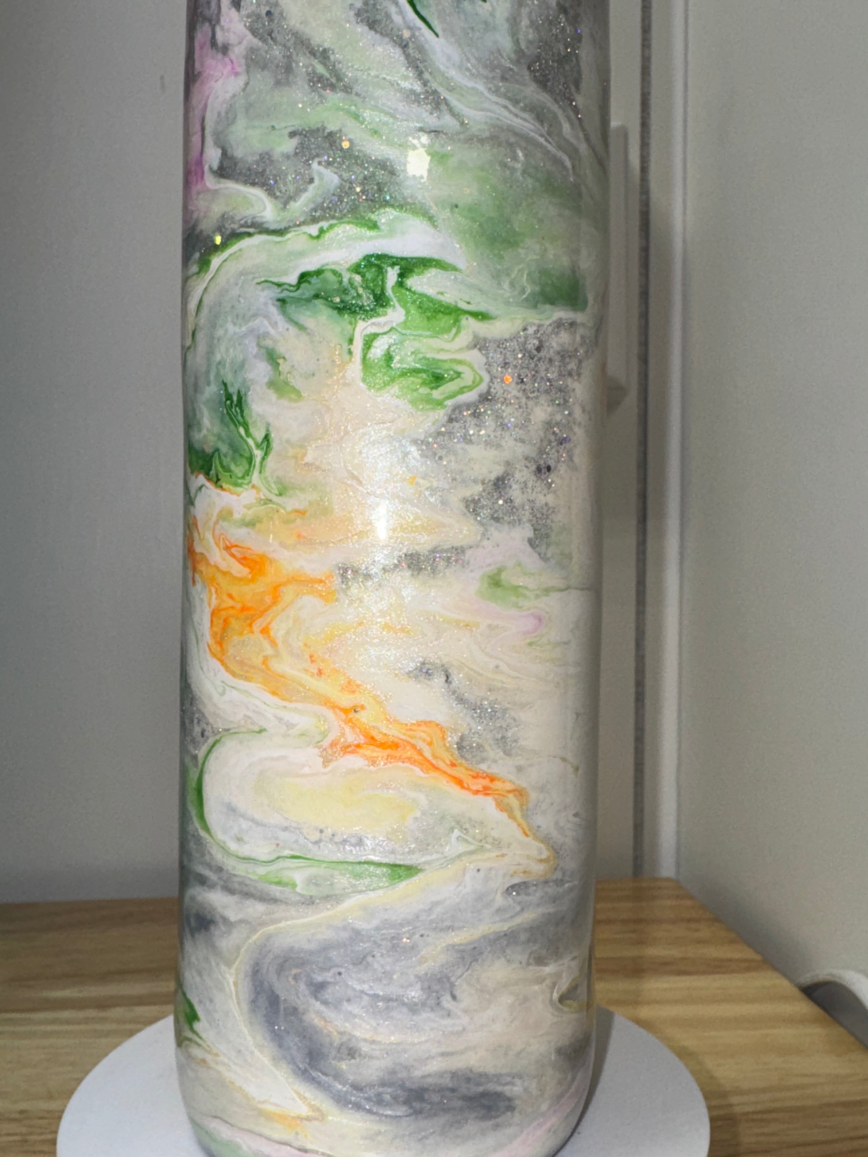 20 oz Marbled Glitter Tumbler