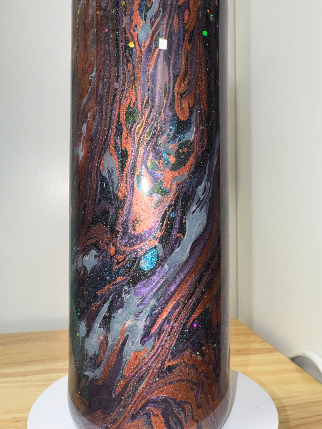 Galaxy Swirl Glitter Tumbler – 20 oz
