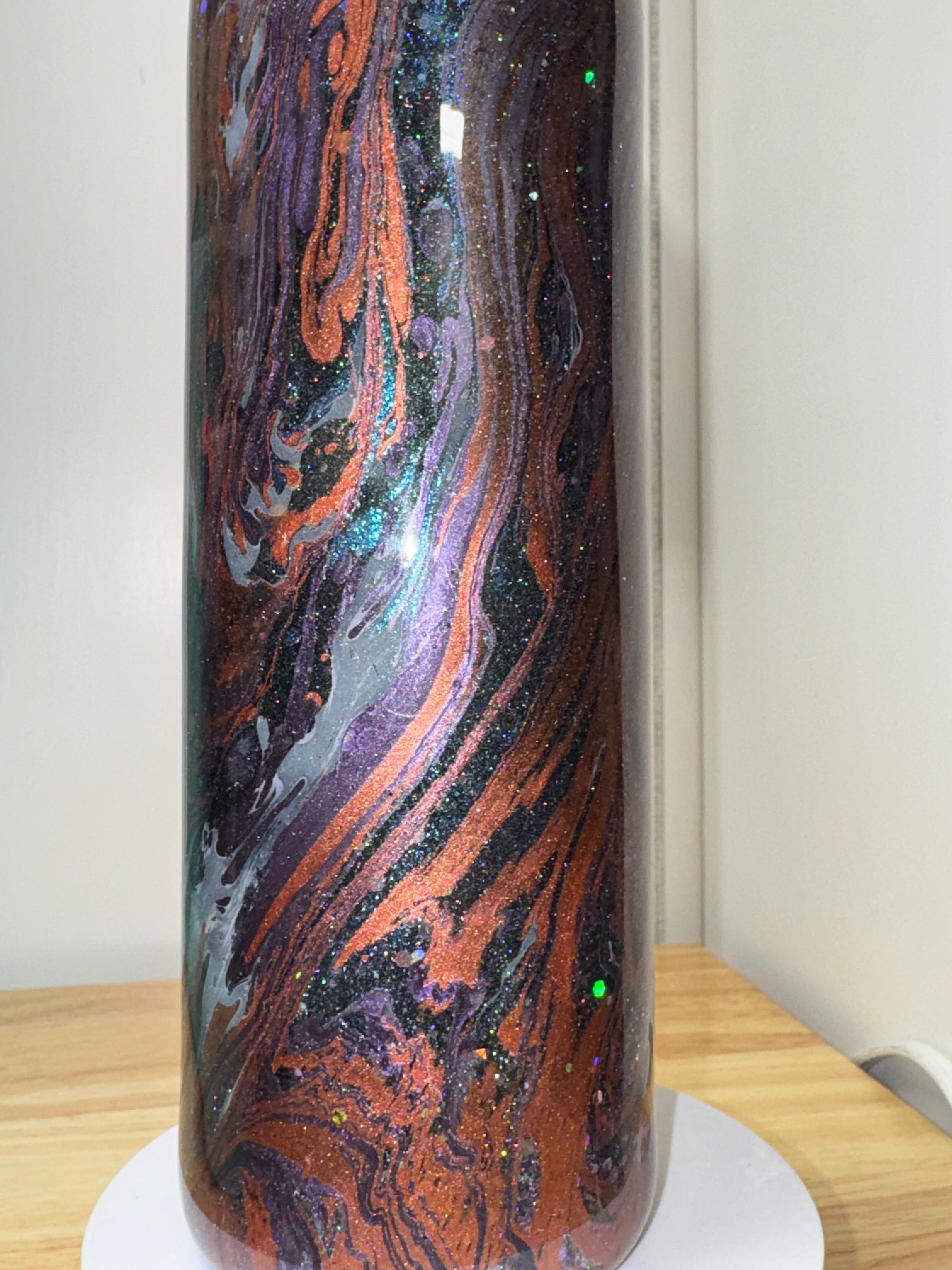 Hydro Dip Resin Art 20 oz Tumbler – One of a Kind