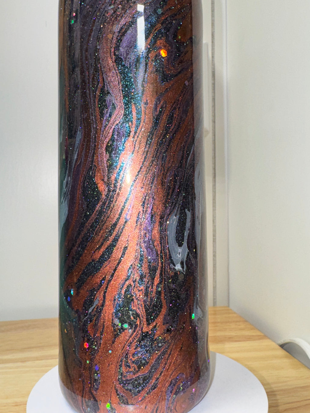 Galaxy Swirl Glitter Tumbler – 20 oz