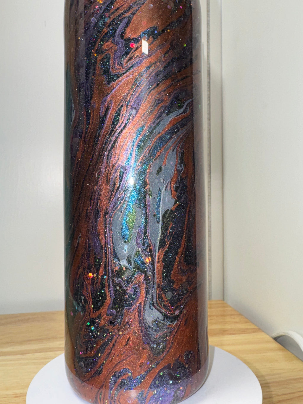 Galaxy Swirl Glitter Tumbler – 20 oz