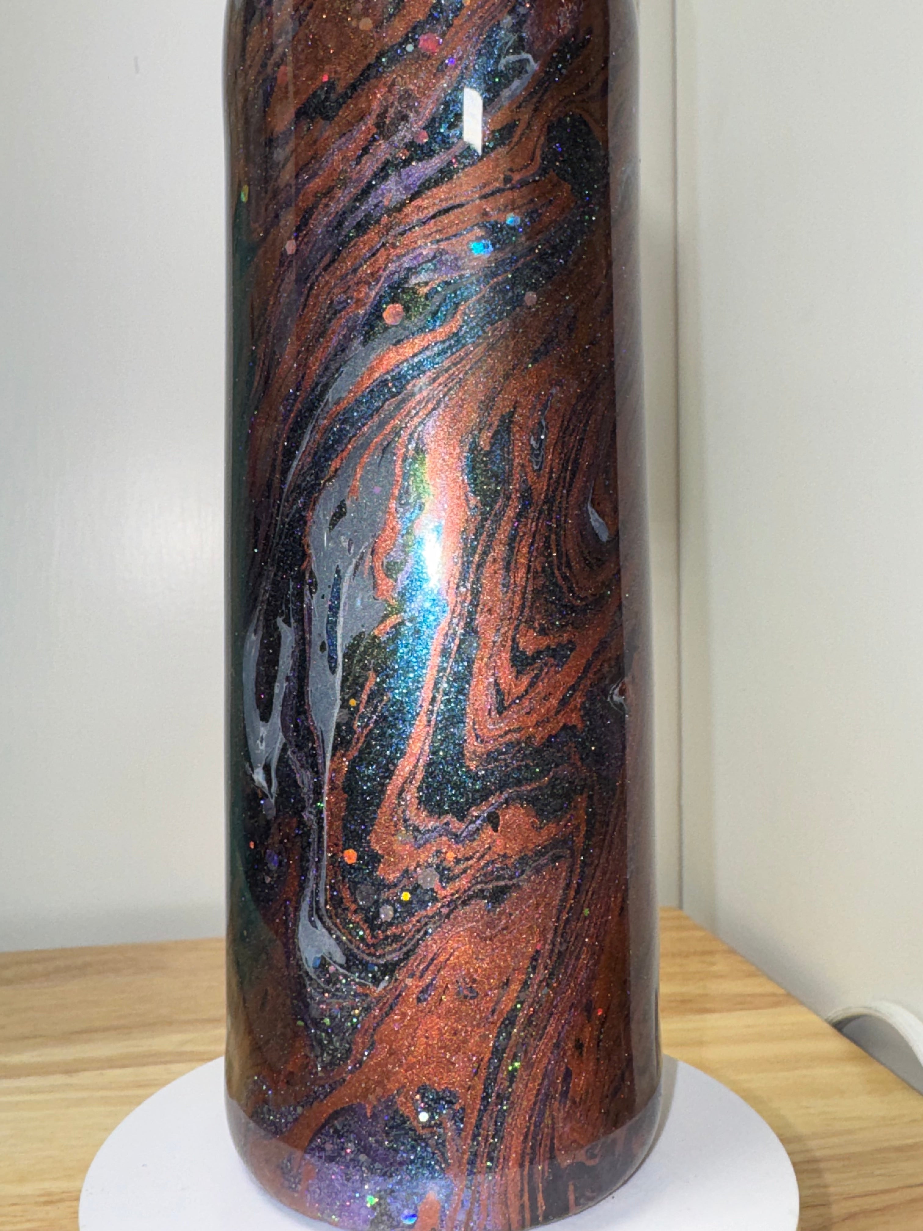Hydro Dip Resin Art 20 oz Tumbler – One of a Kind